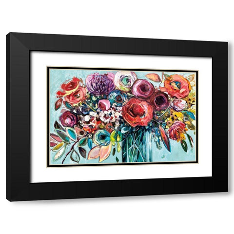 Here Comes The Sun Black Modern Wood Framed Art Print with Double Matting by Drew, Vanessa