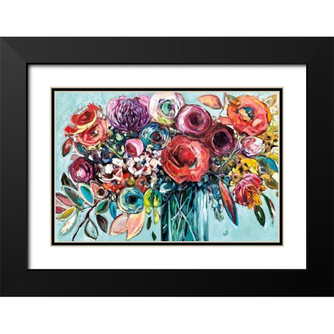 Here Comes The Sun Black Modern Wood Framed Art Print with Double Matting by Drew, Vanessa