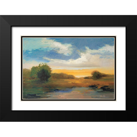 Charismatic Clouds Black Modern Wood Framed Art Print with Double Matting by McMurry, Vicki