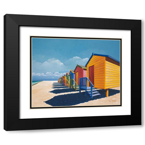 Before the Crowd Black Modern Wood Framed Art Print with Double Matting by Peters, Ron