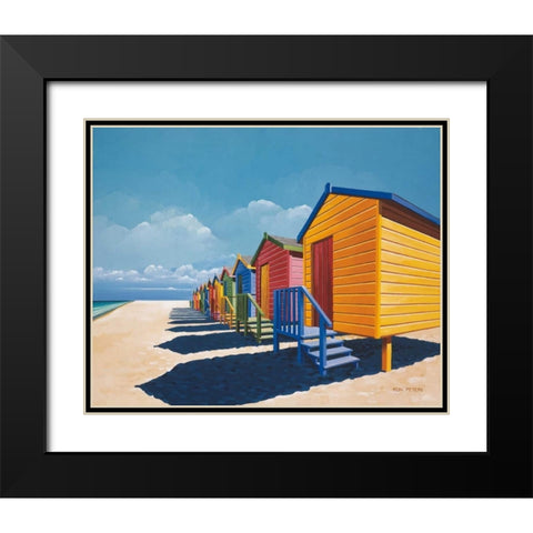 Before the Crowd Black Modern Wood Framed Art Print with Double Matting by Peters, Ron