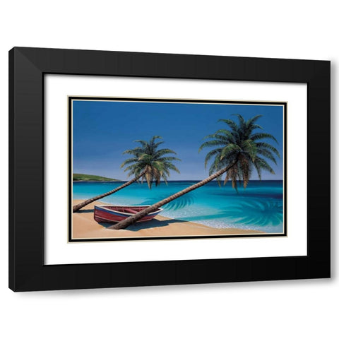 Days End Black Modern Wood Framed Art Print with Double Matting by Peters, Ron