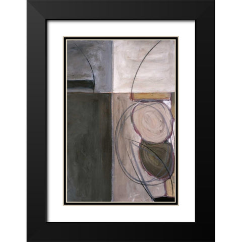 Circular Motion I Black Modern Wood Framed Art Print with Double Matting by Perkins, Sharon