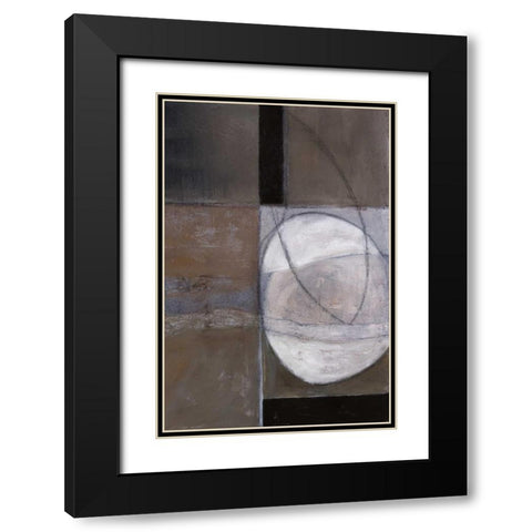 Circular Motion II Black Modern Wood Framed Art Print with Double Matting by Perkins, Sharon