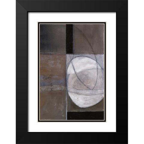 Circular Motion II Black Modern Wood Framed Art Print with Double Matting by Perkins, Sharon