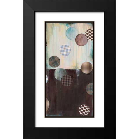 Graysons Patches II Black Modern Wood Framed Art Print with Double Matting by Pasion, Wani