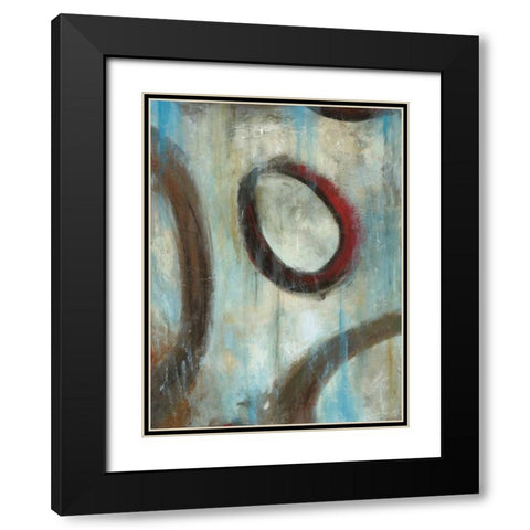 Graysons Loops I Black Modern Wood Framed Art Print with Double Matting by Pasion, Wani