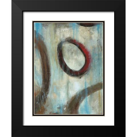 Graysons Loops I Black Modern Wood Framed Art Print with Double Matting by Pasion, Wani