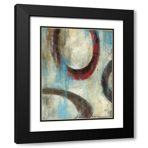 Graysons Loops II Black Modern Wood Framed Art Print with Double Matting by Pasion, Wani