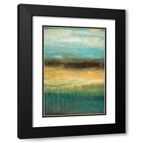 Adria  Black Modern Wood Framed Art Print with Double Matting by Pasion, Wani