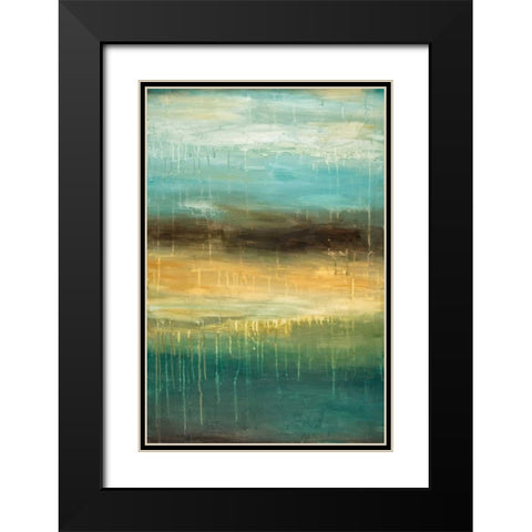 Adria  Black Modern Wood Framed Art Print with Double Matting by Pasion, Wani