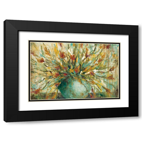 Grande Bouquet Black Modern Wood Framed Art Print with Double Matting by Pasion, Wani