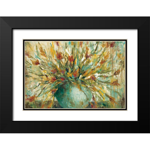 Grande Bouquet Black Modern Wood Framed Art Print with Double Matting by Pasion, Wani