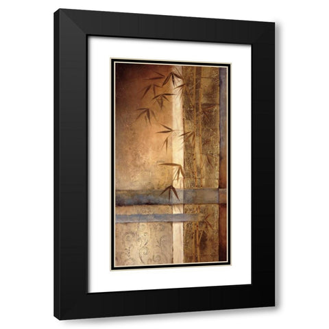 Bamboo Inspirations I Black Modern Wood Framed Art Print with Double Matting by Quintero, Tita