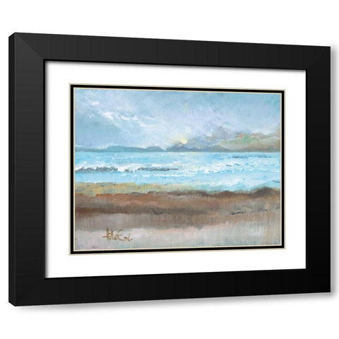 Moments II Black Modern Wood Framed Art Print with Double Matting by Quintero, Tita