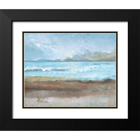 Moments II Black Modern Wood Framed Art Print with Double Matting by Quintero, Tita