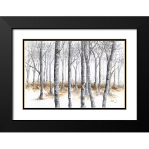 At Peace Black Modern Wood Framed Art Print with Double Matting by Quintero, Tita