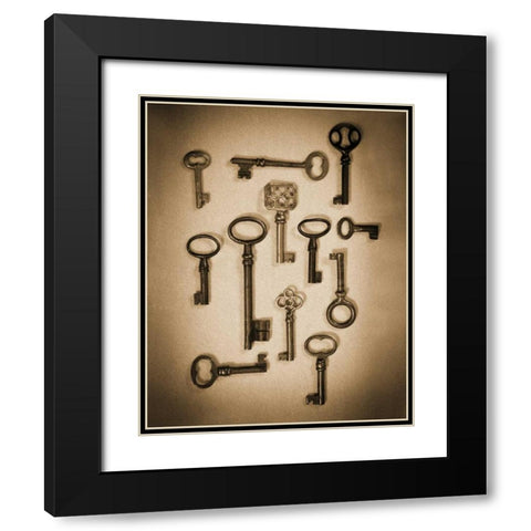 Key Elements I Black Modern Wood Framed Art Print with Double Matting by Ross, Heather