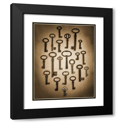 Key Elements II Black Modern Wood Framed Art Print with Double Matting by Ross, Heather