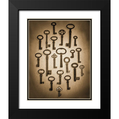 Key Elements II Black Modern Wood Framed Art Print with Double Matting by Ross, Heather
