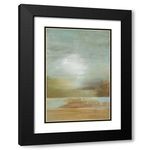 Nephrite Jade Black Modern Wood Framed Art Print with Double Matting by Ross, Heather