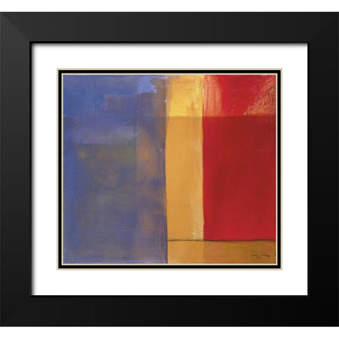 Water Reflections Black Modern Wood Framed Art Print with Double Matting by Ribas, Jaume