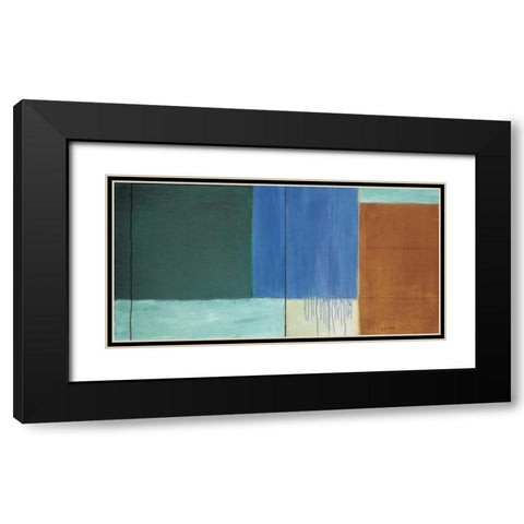 Check Mate Black Modern Wood Framed Art Print with Double Matting by Ribas, Jaume