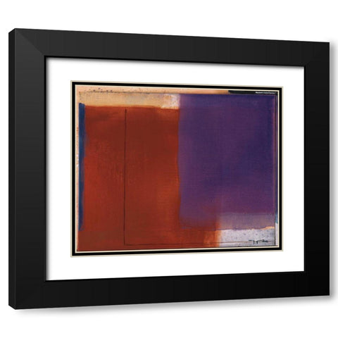 Hours of the Day I Black Modern Wood Framed Art Print with Double Matting by Ribas, Jaume