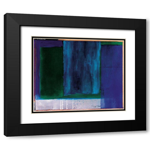 Hours of the Day II Black Modern Wood Framed Art Print with Double Matting by Ribas, Jaume