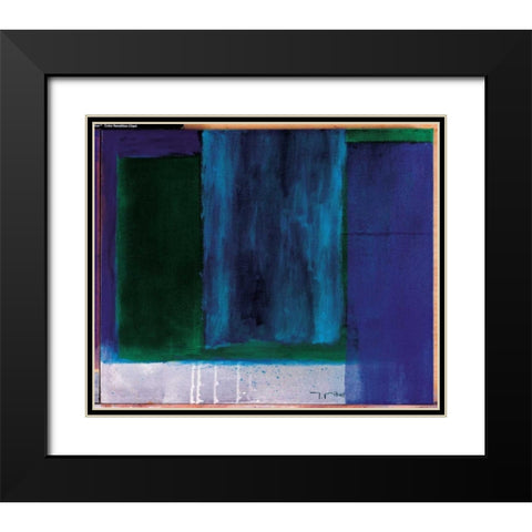 Hours of the Day II Black Modern Wood Framed Art Print with Double Matting by Ribas, Jaume