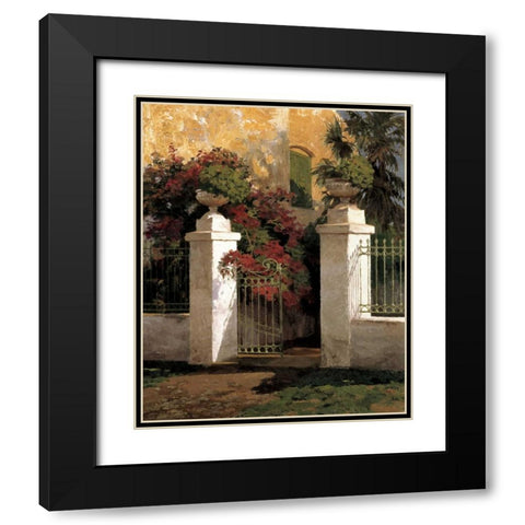 Jardi Colonial Black Modern Wood Framed Art Print with Double Matting by Romeu, Poch