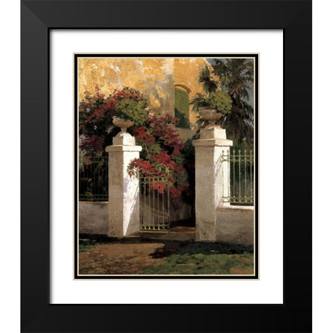 Jardi Colonial Black Modern Wood Framed Art Print with Double Matting by Romeu, Poch
