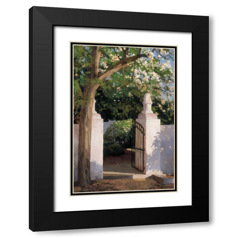 Acacia Black Modern Wood Framed Art Print with Double Matting by Romeu, Poch