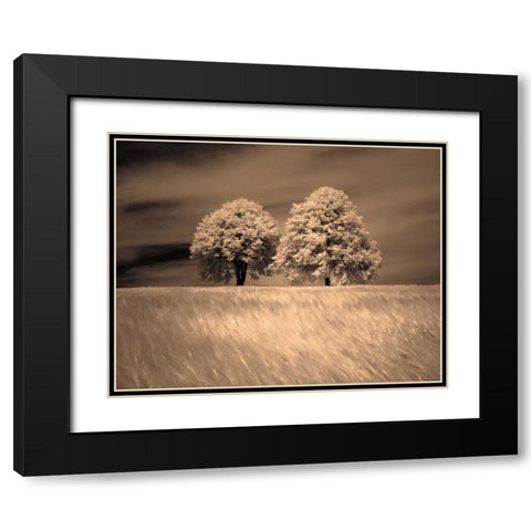Together and Alone I Black Modern Wood Framed Art Print with Double Matting by Szilagyi, Ily