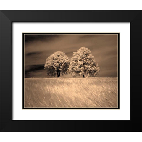 Together and Alone I Black Modern Wood Framed Art Print with Double Matting by Szilagyi, Ily