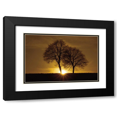 A New Beginning Black Modern Wood Framed Art Print with Double Matting by Szilagyi, Ily