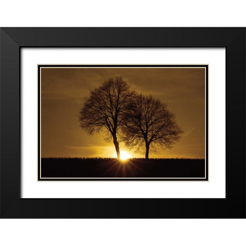A New Beginning Black Modern Wood Framed Art Print with Double Matting by Szilagyi, Ily
