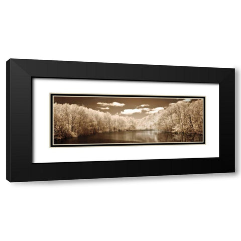 A Tranquil Journey Black Modern Wood Framed Art Print with Double Matting by Szilagyi, Ily