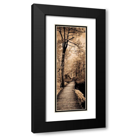 A Quiet Stroll I  Black Modern Wood Framed Art Print with Double Matting by Szilagyi, Ily