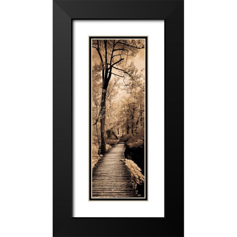 A Quiet Stroll I  Black Modern Wood Framed Art Print with Double Matting by Szilagyi, Ily