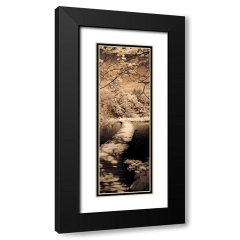A Quiet Stroll II Black Modern Wood Framed Art Print with Double Matting by Szilagyi, Ily