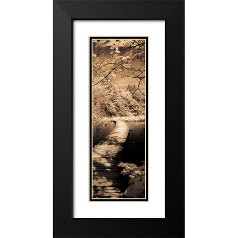 A Quiet Stroll II Black Modern Wood Framed Art Print with Double Matting by Szilagyi, Ily