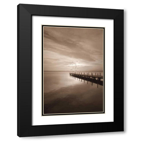 Come With Me Black Modern Wood Framed Art Print with Double Matting by Szilagyi, Ily