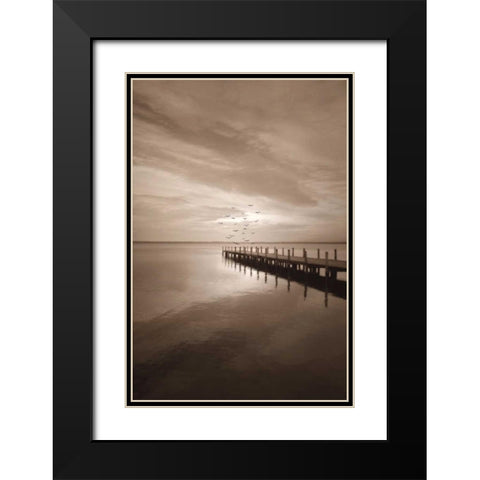 Come With Me Black Modern Wood Framed Art Print with Double Matting by Szilagyi, Ily
