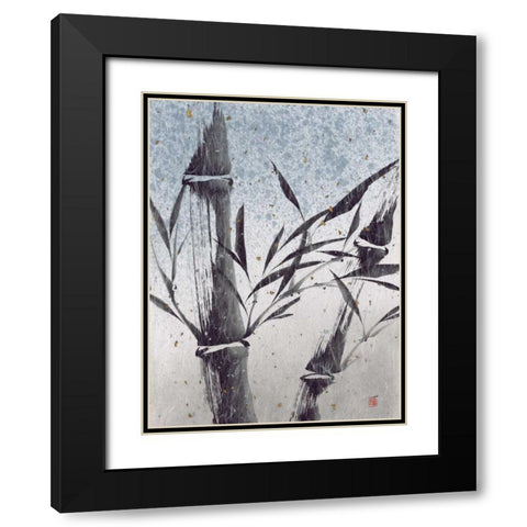 Cool Bamboo I Black Modern Wood Framed Art Print with Double Matting by Sugita, Katsumi