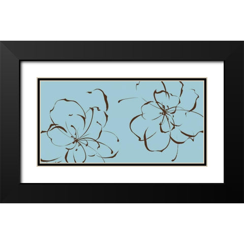 Blooming Moments I Black Modern Wood Framed Art Print with Double Matting by Sugita, Katsumi