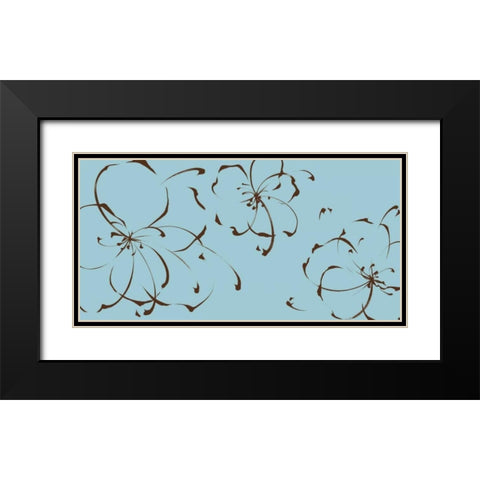 Blooming Moments II Black Modern Wood Framed Art Print with Double Matting by Sugita, Katsumi