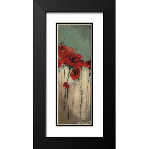 From Scarletts Garden II Black Modern Wood Framed Art Print with Double Matting by Solis, Luis