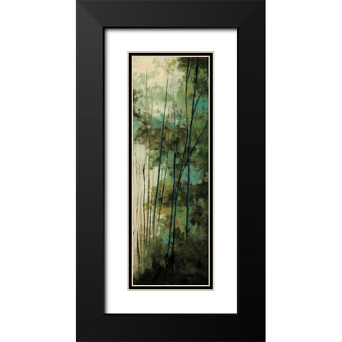 La Senda II Black Modern Wood Framed Art Print with Double Matting by Solis, Luis