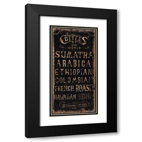 Coffee Black Modern Wood Framed Art Print with Double Matting by Sanchez, Luis